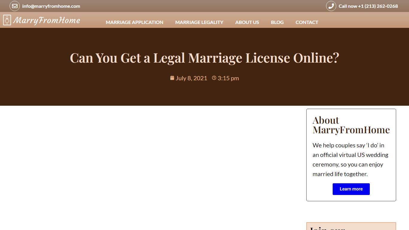 Can You Get a Legal Marriage License Online? - MarryFromHome