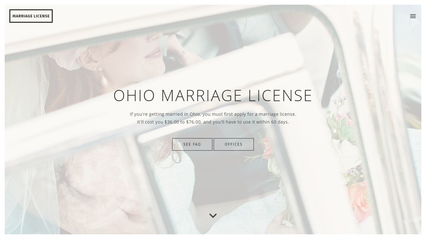 Ohio Marriage License - How to Get Married in OH